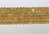 CCR379 15.5 inches 8mm round citrine gemstone beads wholesale