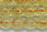 CCR381 15 inches 6mm round citrine beads wholesale