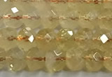 CCR396 15 inches 4*5mm faceted rondelle citrine beads