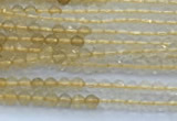 CCR420 15 inches 2mm faceted round citrine beads