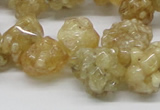 CCR86 15.5 inches 14mm chip citrine gemstone beads wholesale