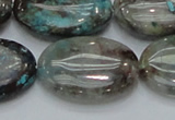 CCS10 15.5 inches 22*30mm oval natural chrysocolla gemstone beads