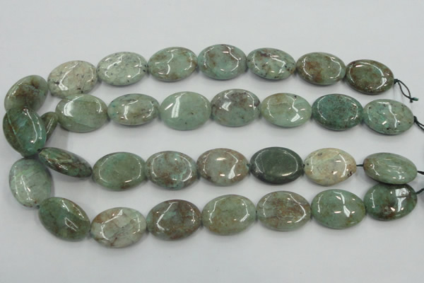 CCS100 15.5 inches 18*25mm oval African chrysocolla beads