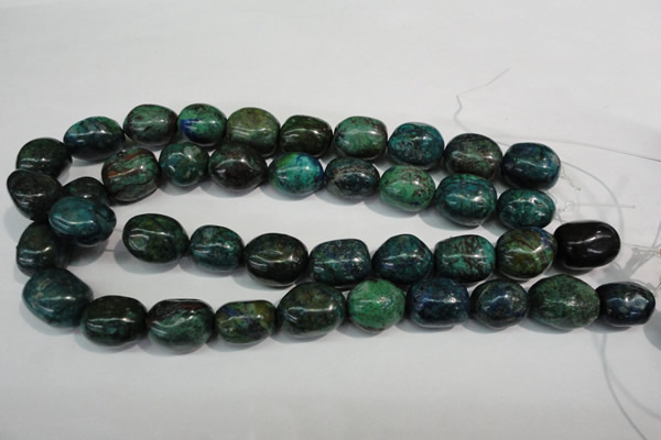 CCS158 15.5 inches 13*18mm – 15*20mm nuggets dyed chrysocolla beads