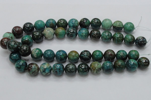 CCS16 15.5 inches 16mm round natural chrysocolla gemstone beads