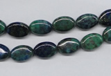 CCS164 15.5 inches 8*12mm oval dyed chrysocolla gemstone beads