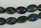 CCS165 15.5 inches 10*14mm oval dyed chrysocolla gemstone beads