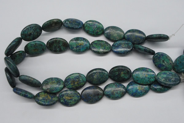 CCS168 15.5 inches 20*25mm oval dyed chrysocolla gemstone beads