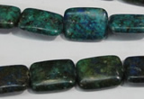 CCS176 15.5 inches 13*18mm rectangle dyed chrysocolla gemstone beads