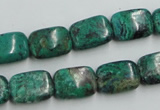 CCS230 15.5 inches 10*14mm rectangle natural Chinese chrysocolla beads