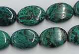 CCS235 15.5 inches 13*18mm oval natural Chinese chrysocolla beads