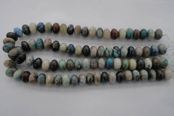 CCS27 15.5 inches 10*14mm rondelle natural chrysocolla gemstone beads