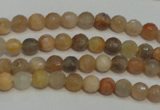 CCS310 15.5 inches 6mm faceted round natural sunstone beads