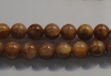 CCS352 15.5 inches 8mm round AB grade natural golden sunstone beads