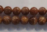 CCS363 15.5 inches 10mm round A grade natural golden sunstone beads