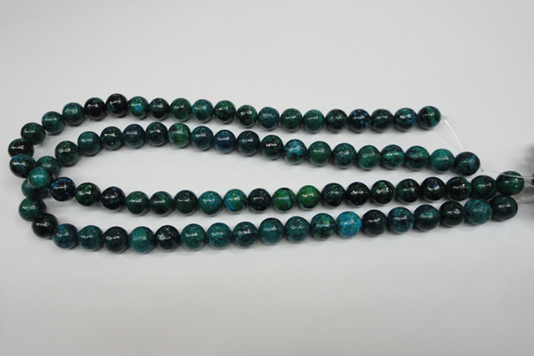 CCS403 15.5 inches 10mm round dyed chrysocolla gemstone beads