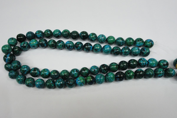 CCS404 15.5 inches 12mm round dyed chrysocolla gemstone beads