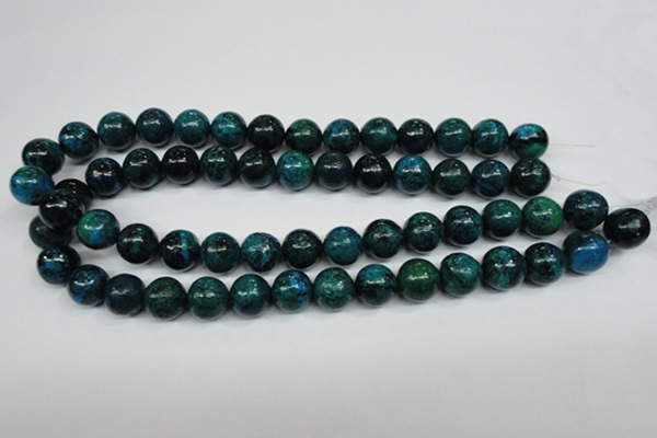 CCS405 15.5 inches 14mm round dyed chrysocolla gemstone beads