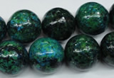 CCS407 15.5 inches 18mm round dyed chrysocolla gemstone beads