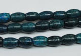 CCS412 15.5 inches 6*9mm rice dyed chrysocolla gemstone beads