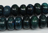 CCS415 15.5 inches 8*14mm rondelle dyed chrysocolla gemstone beads