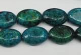 CCS444 15.5 inches 13*18mm oval dyed chrysocolla gemstone beads