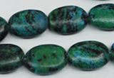 CCS445 15.5 inches 15*20mm oval dyed chrysocolla gemstone beads