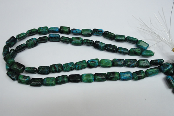 CCS472 15.5 inches 10*14mm rectangle dyed chrysocolla gemstone beads