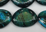 CCS481 15.5 inches 22*30mm freeform dyed chrysocolla gemstone beads