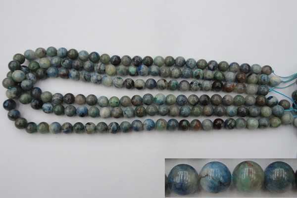 CCS502 15.5 inches 8mm round natural chrysocolla gemstone beads