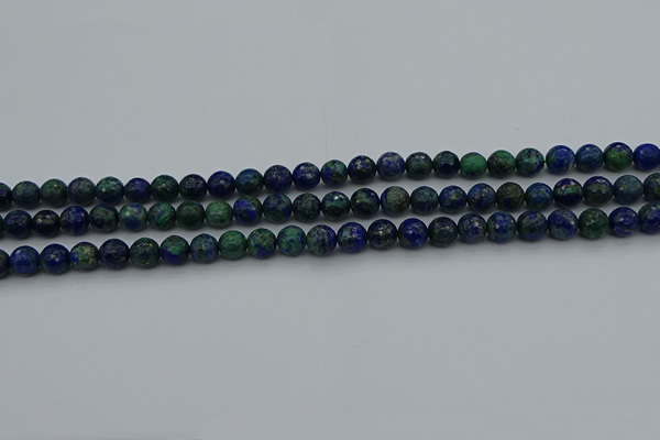 CCS531 15.5 inches 6mm faceted round dyed chrysocolla beads