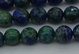 CCS533 15.5 inches 10mm faceted round dyed chrysocolla beads