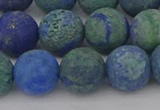 CCS544 15.5 inches 12mm round matte dyed chrysocolla beads