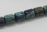 CCS55 16 inches 10*12mm cylinder dyed chrysocolla gemstone beads