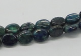 CCS59 16 inches 8*10mm oval dyed chrysocolla gemstone beads