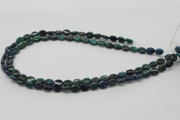 CCS59 16 inches 8*10mm oval dyed chrysocolla gemstone beads