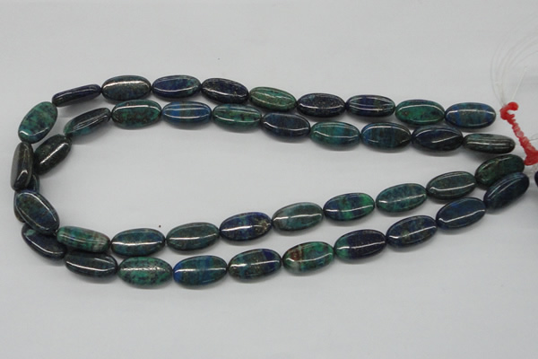 CCS60 16 inches 10*20mm oval dyed chrysocolla gemstone beads