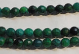 CCS601 15.5 inches 6mm faceted round dyed chrysocolla gemstone beads