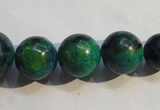 CCS609 15.5 inches 10mm – 20mm round dyed chrysocolla gemstone beads