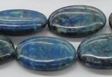 CCS61 16 inches 22*30mm oval dyed chrysocolla gemstone beads