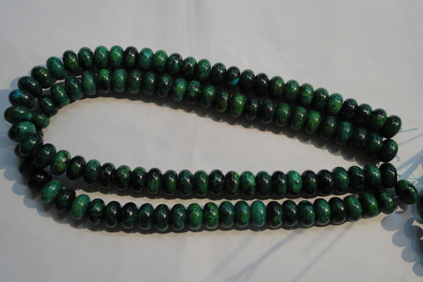 CCS617 15.5 inches 8*12mm rondelle dyed chrysocolla gemstone beads