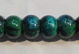 CCS618 15.5 inches 12*16mm rondelle dyed chrysocolla gemstone beads