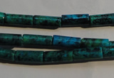 CCS624 15.5 inches 5*13mm tube dyed chrysocolla gemstone beads