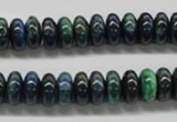 CCS74 15.5 inches 6*10mm rondelle dyed chrysocolla gemstone beads