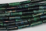 CCS77 15.5 inches 4*13mm tube dyed chrysocolla gemstone beads