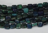 CCS83 15.5 inches 6*6mm square dyed chrysocolla gemstone beads