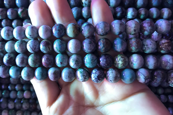 CCS854 15.5 inches 12mm round natural chrysocolla beads wholesale