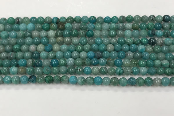 CCS872 15.5 inches 4mm round natural chrysocolla gemstone beads