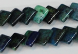 CCS88 15.5 inches 12*12mm diamond dyed chrysocolla gemstone beads