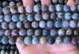 CCS890 15 inches 10mm round natural chrysocolla beads wholesale